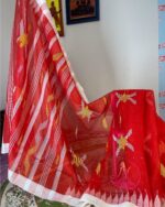 Ruby Red Monipuri Saree